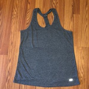 Gray workout tank top